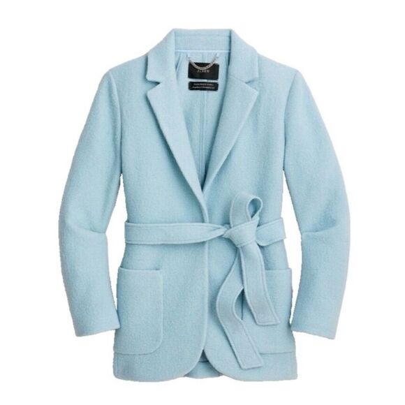 J.Crew Wrap Blazer-Jacket in Dusty
Shale Blue Italian Boiled Wool Size 6 / NWOT - Picture 2 of 8